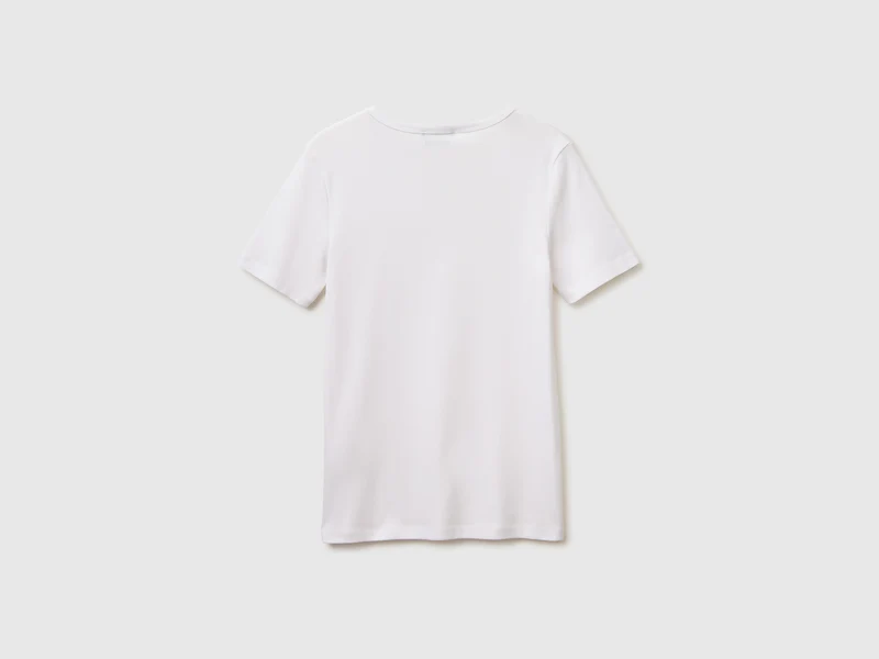 Kurzärmeliges T-Shirt mit Glitzerlogo