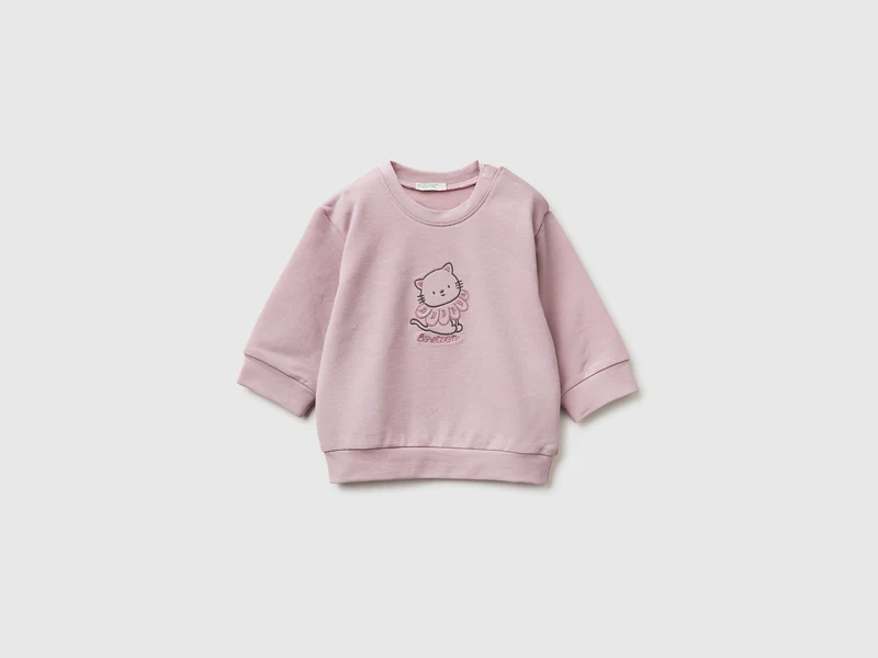 Sweatshirt mit Tieraufnäher