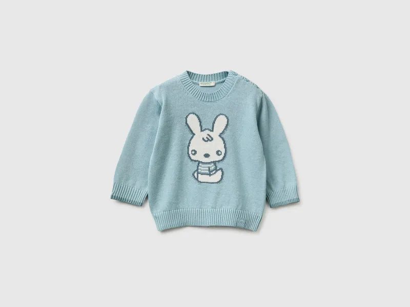 Pullover mit Kaninchenmotiv