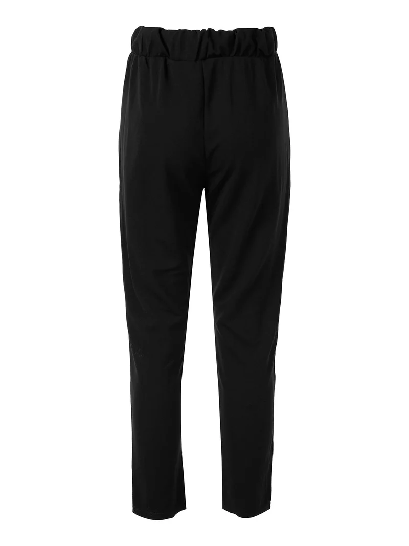 Pantaloni donna con coulisse - nero