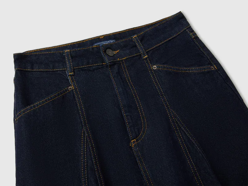 Überarbeiteter Jeansrock mit Effekt