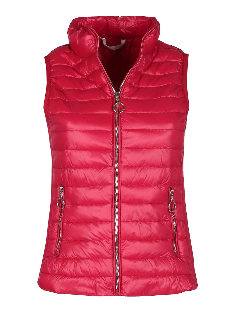 Smanicato donna trapuntato con tasche - rosso