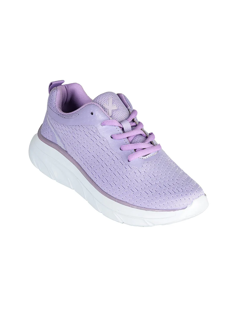 Sneakers sportive da donna in tessuto - lilla