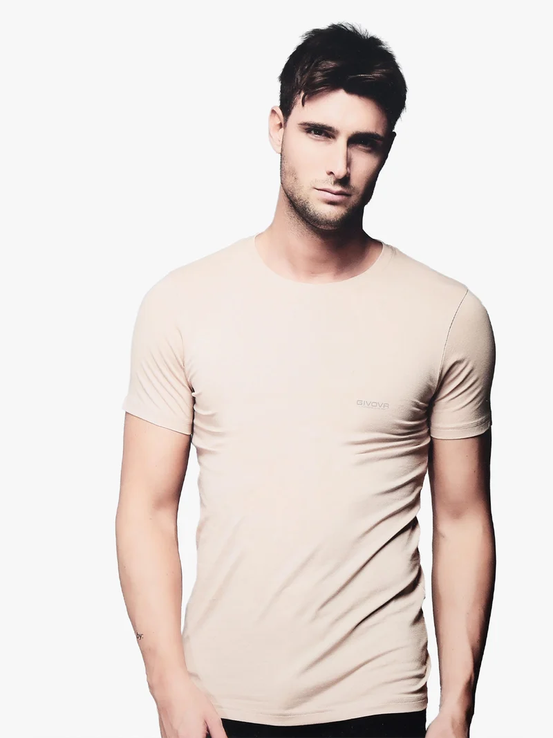 T-shirt intima manica corta uomo - beige