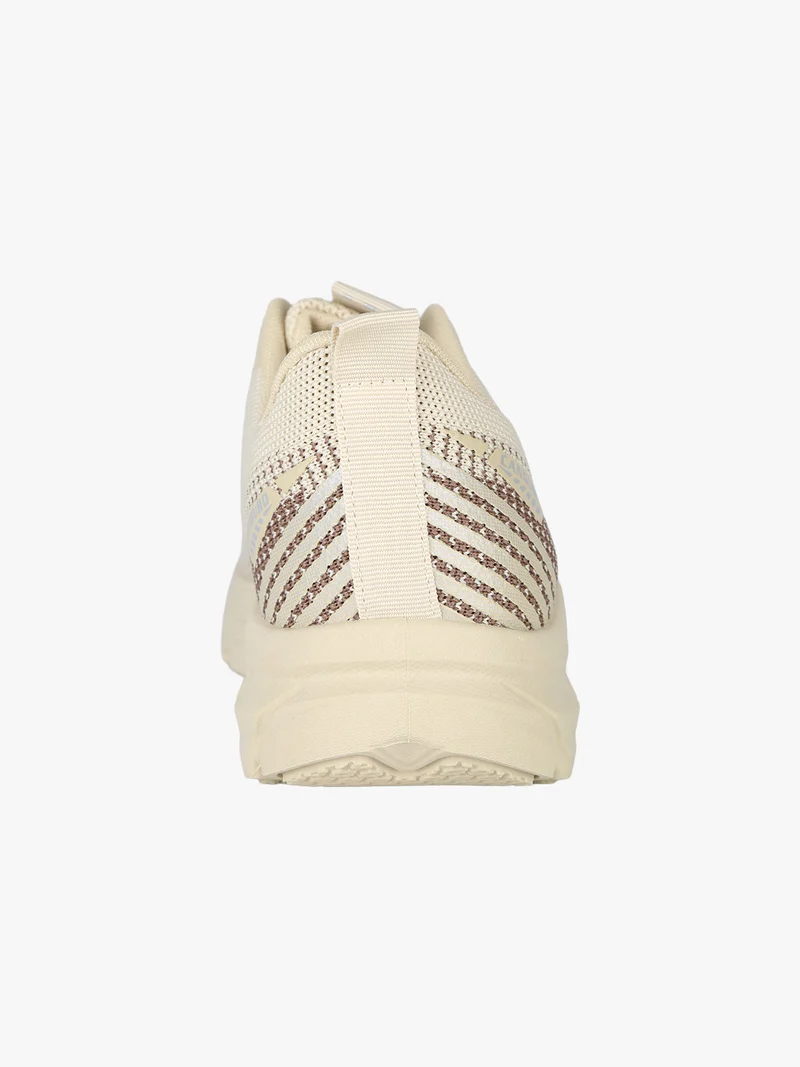 Sneakers donna sportive in maglia - sabbia