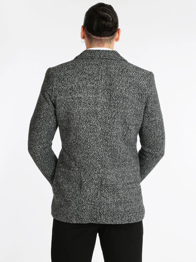 Cappotto classico da uomo - nero
