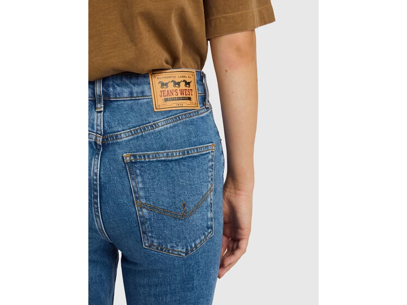 Bootcut-Jeans in heller Waschung