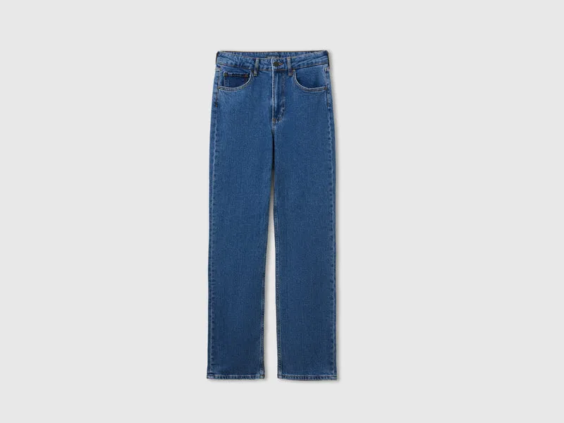 Bootcut-Jeans in heller Waschung