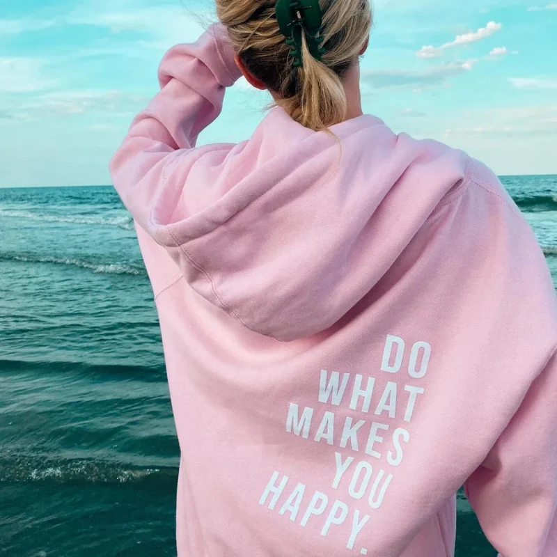 Damen Übergröße Hoodie | Kapuze & Motiv-Print | Lockerer Schnitt | Straßenstil & Freizeit