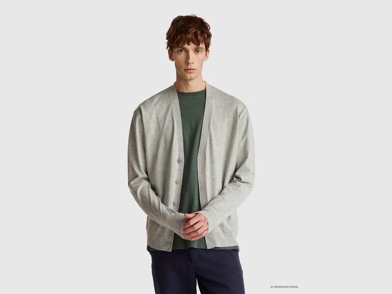 Strickjacke aus Viskosemischung