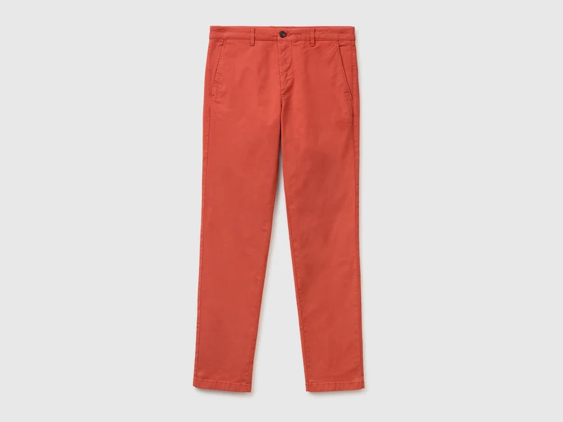 Schmal geschnittene Baumwollchinos