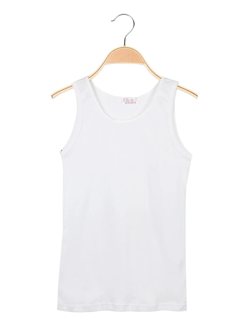 Canotta intima girocollo bimba - bianco