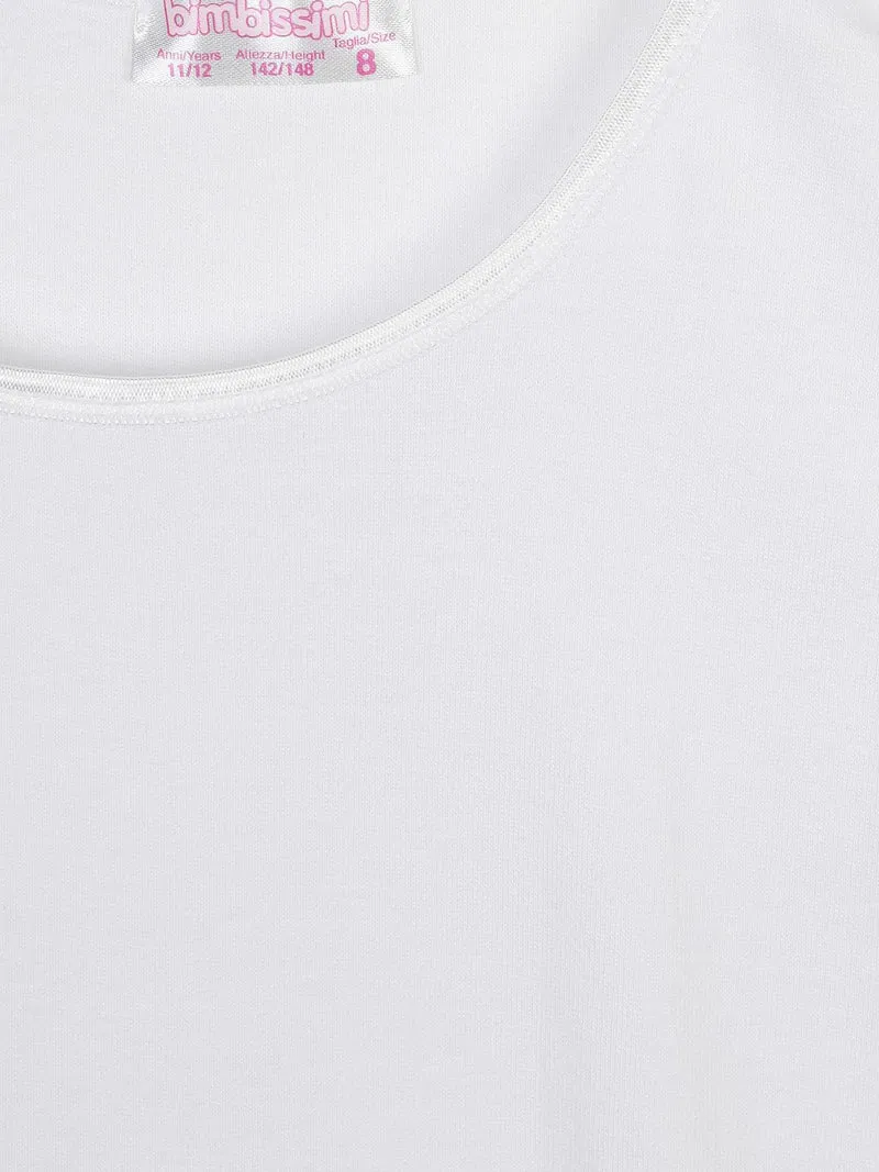 Canotta intima girocollo bimba - bianco
