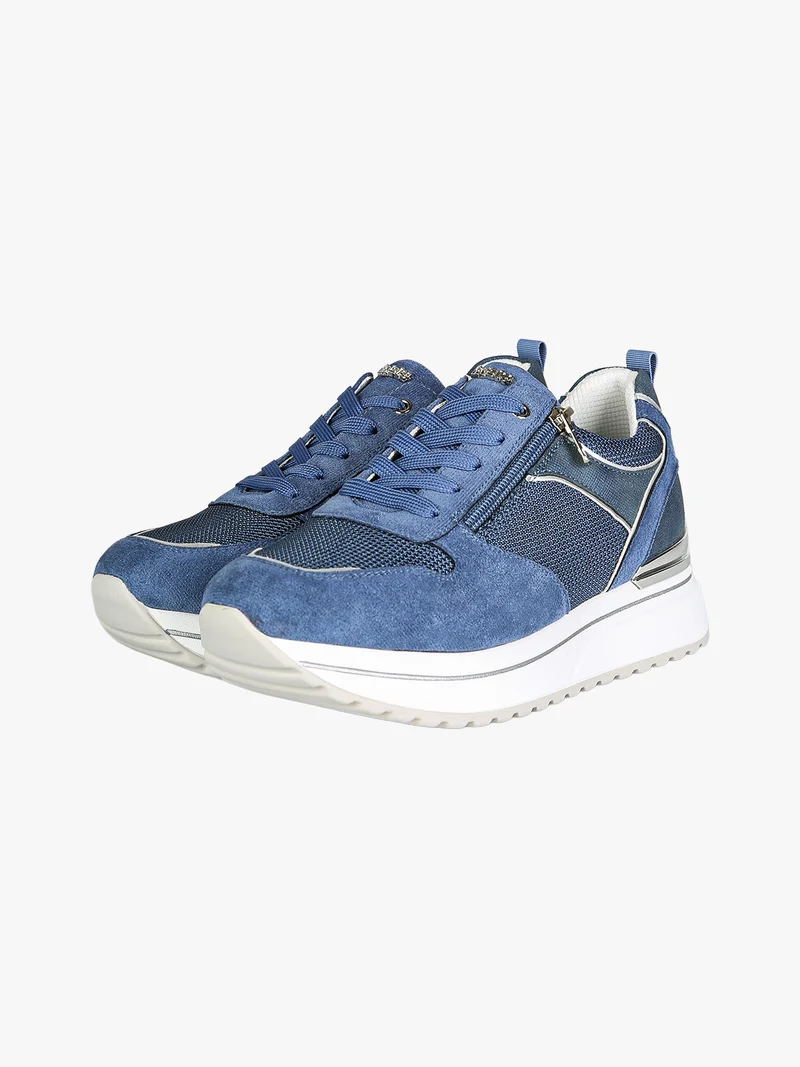 Sneakers donna con platform - jeans