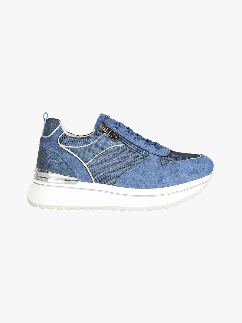 Sneakers donna con platform - jeans