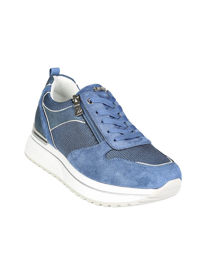 Sneakers donna con platform - jeans