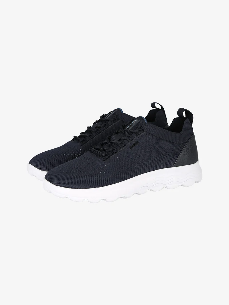 SPHERICA Sneakers uomo stringate in maglia - blu scuro