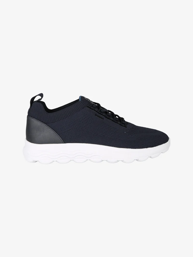 SPHERICA Sneakers uomo stringate in maglia - blu scuro
