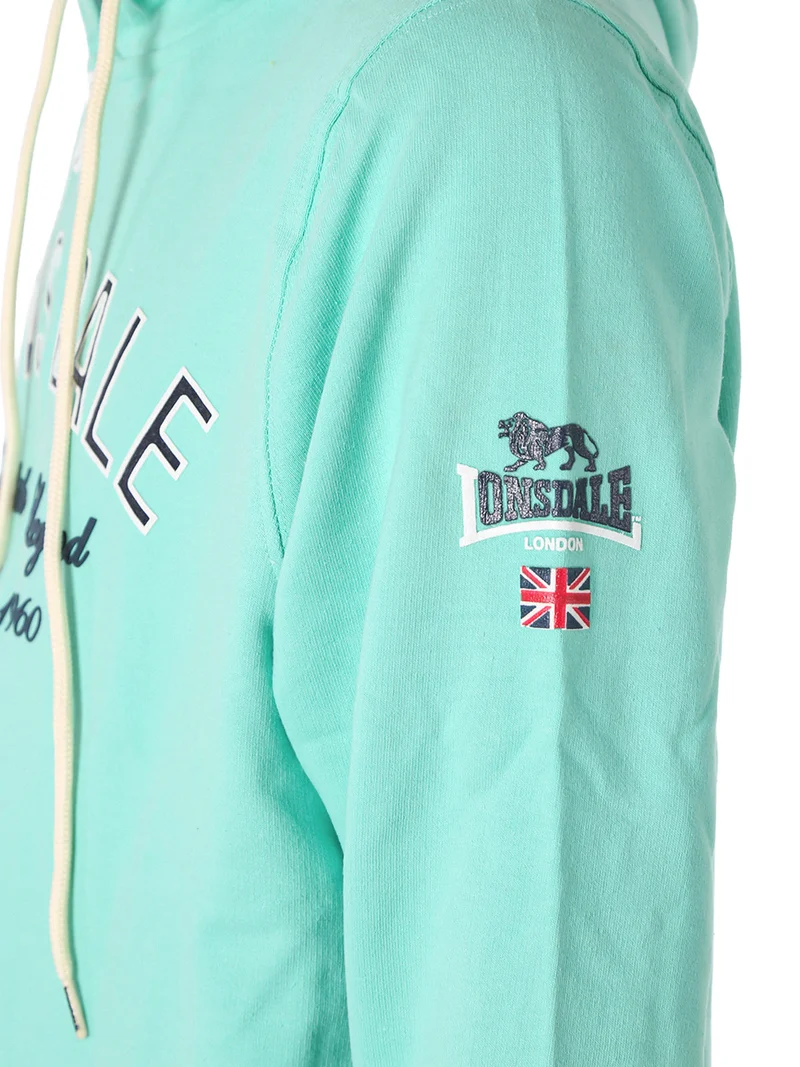 Completo tuta da uomo full zip con cappuccio - acqua marina