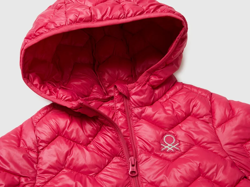 Wattierte Jacke mit Kapuze