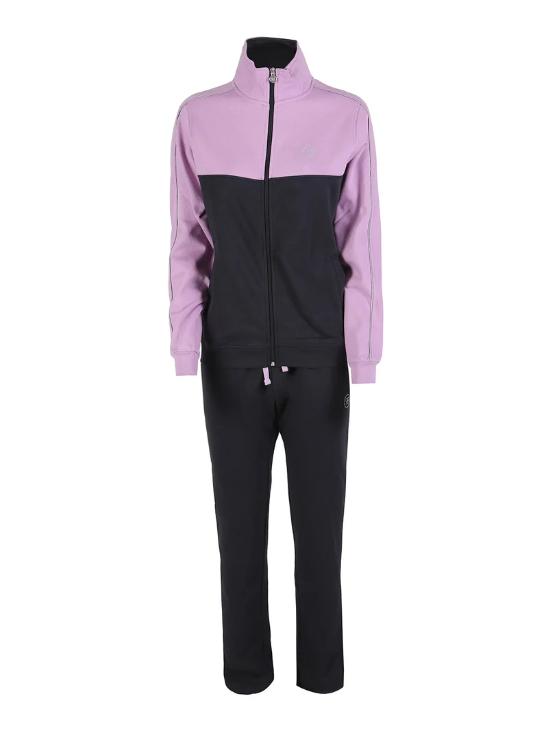 Completo tuta donna con felpa e pantaloni - lilla