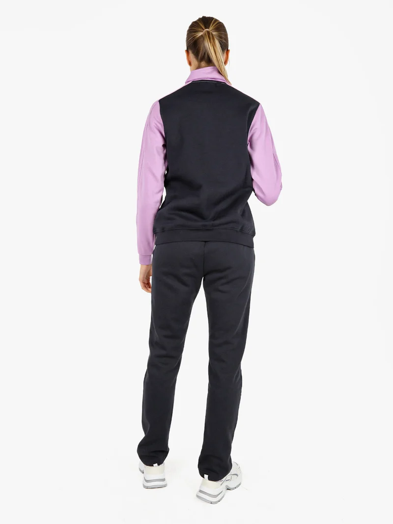 Completo tuta donna con felpa e pantaloni - lilla