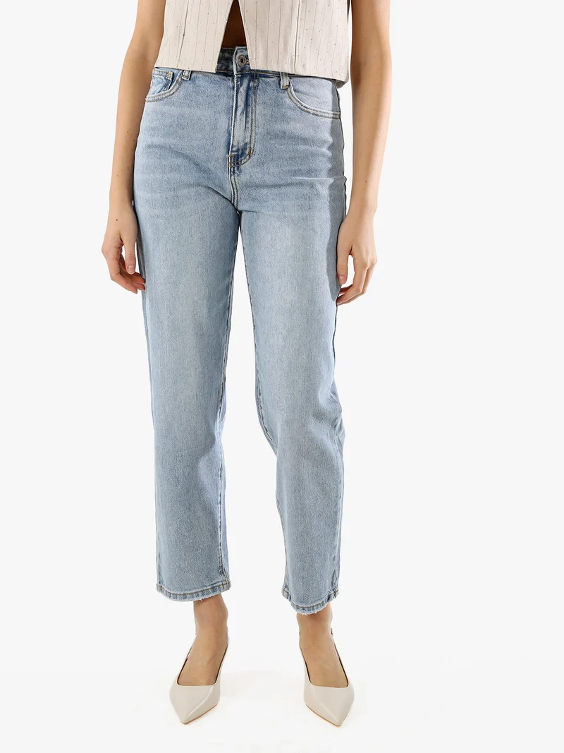 Jeans donna mom fit a vita alta - jeans