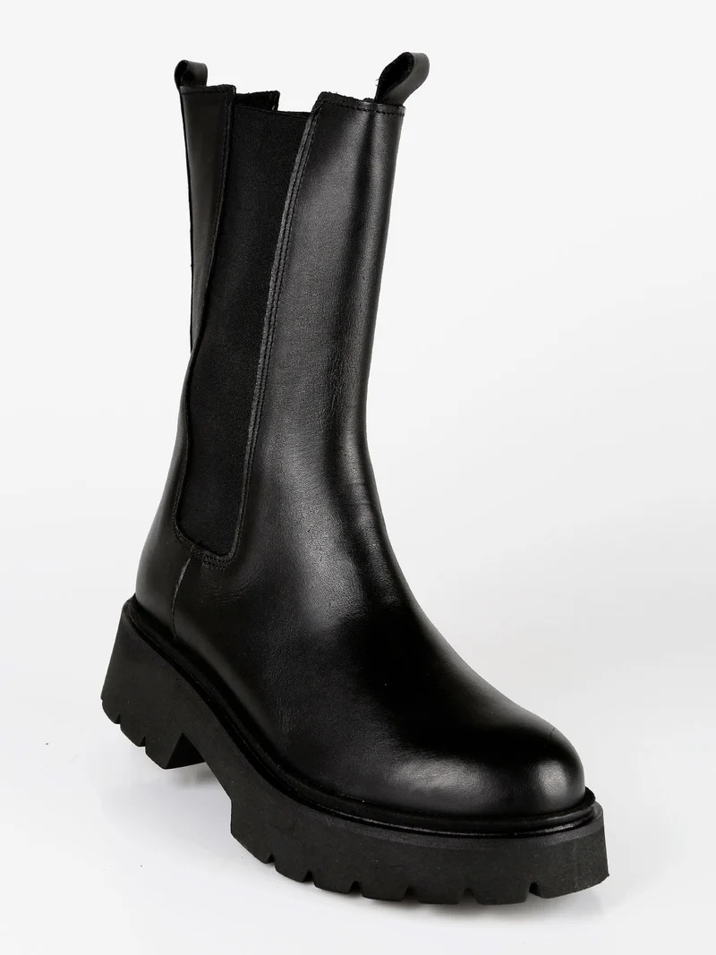 Stivaletti chelsea in pelle - nero