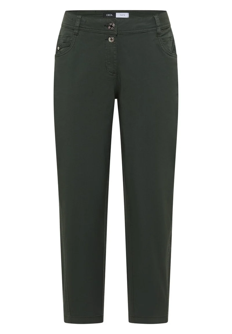 Mid Waist Barrel Leg Hose im Casual Fit