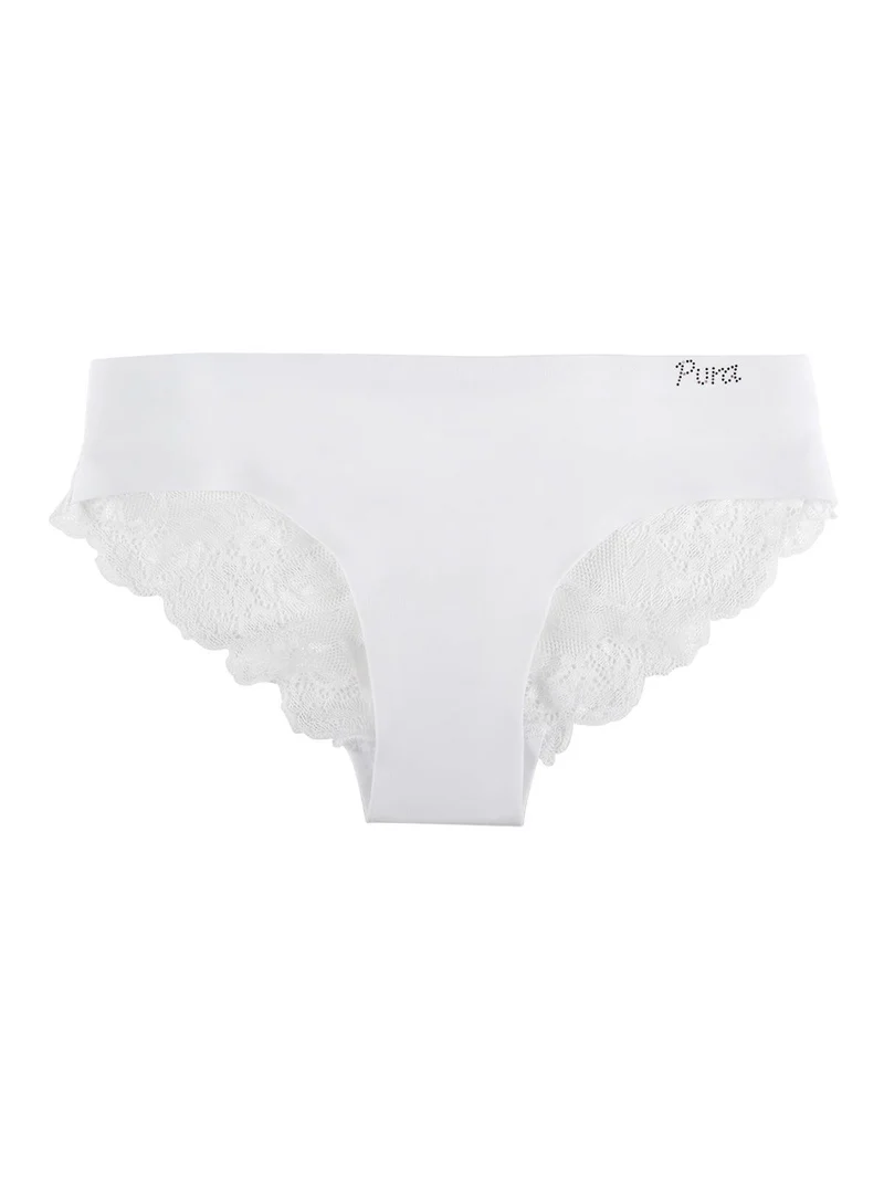Pura slip donna con pizzo VERA - bianco