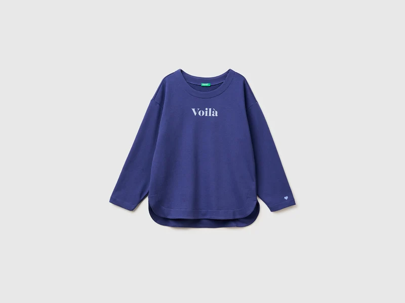Geschlossenes Sweatshirt mit Aufdruck