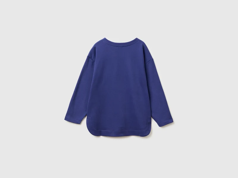 Geschlossenes Sweatshirt mit Aufdruck