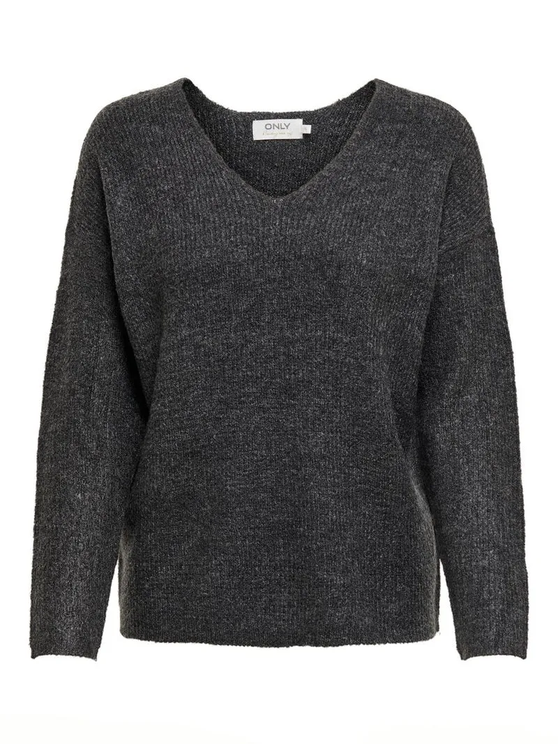 ONLCAMILLA V-NECK L/S PULLOVER KNT