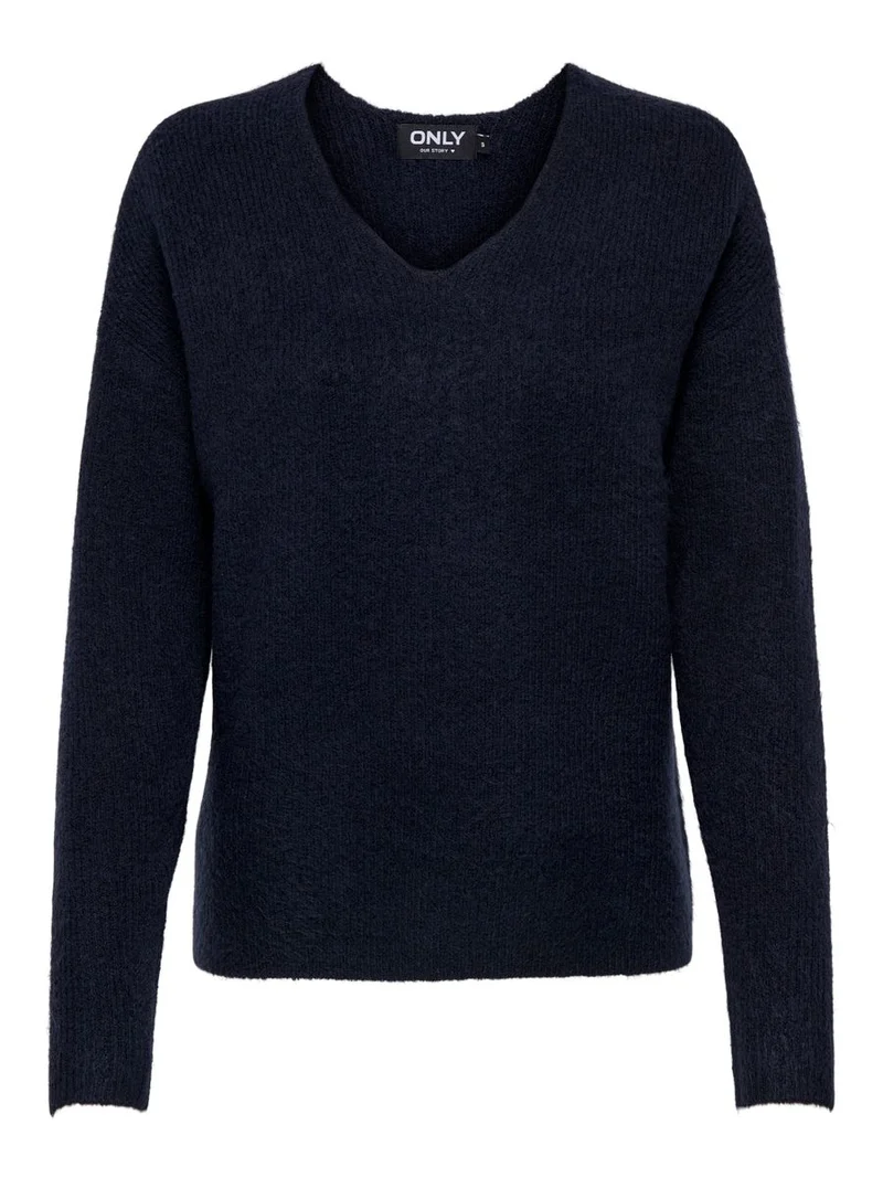 ONLCAMILLA V-NECK L/S PULLOVER KNT