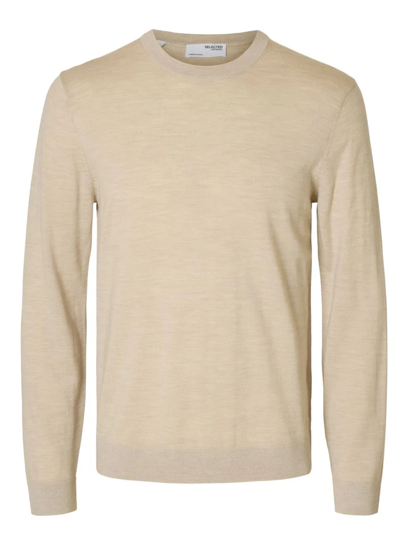 SLMTRAY LS KNIT MERINO CREW NECK NO