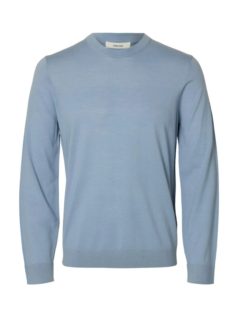 SLMTRAY LS KNIT MERINO CREW NECK NO
