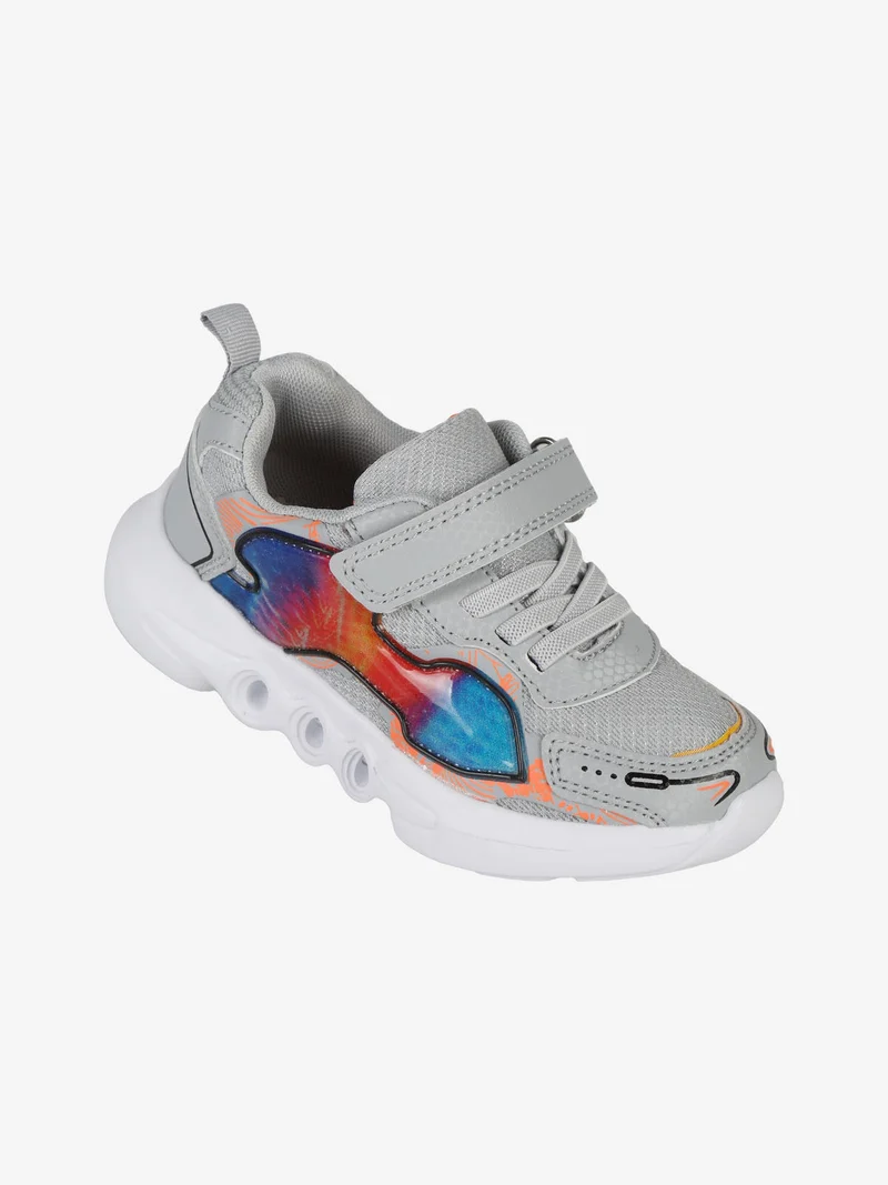 Sneakers da bambino con luci - grigio chiaro