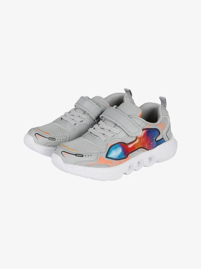 Sneakers da bambino con luci - grigio chiaro