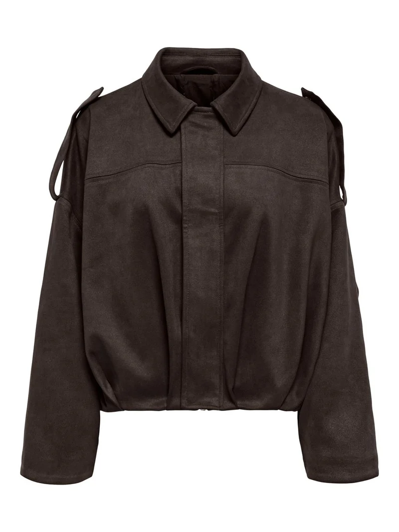 ONLMOON-STINA FAUX SUEDE BOMBER PNT NOOS