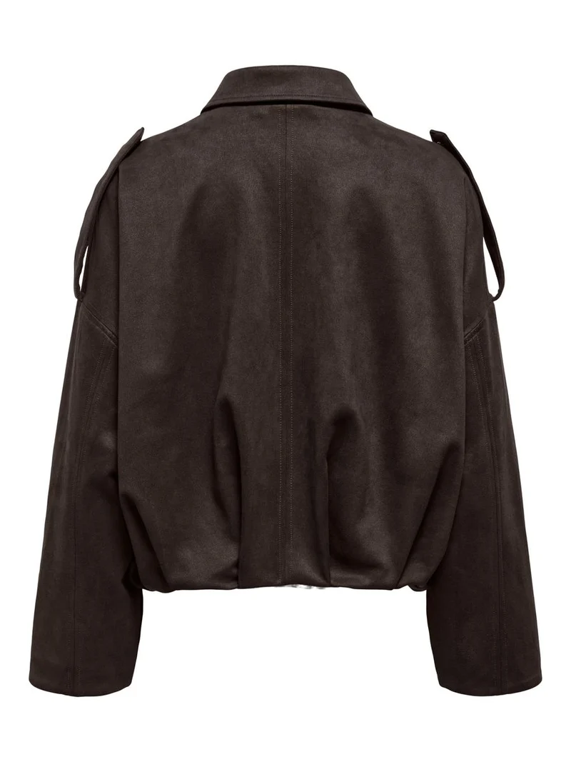 ONLMOON-STINA FAUX SUEDE BOMBER PNT NOOS