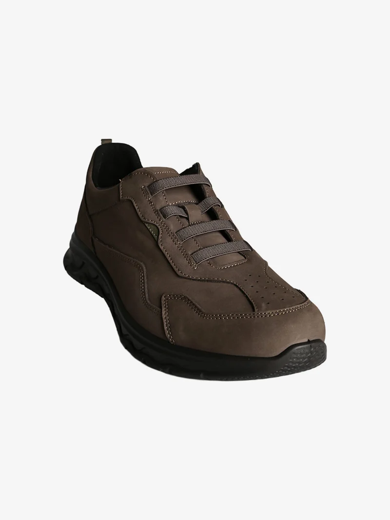 Scarpe da uomo slip-on in pelle - taupe