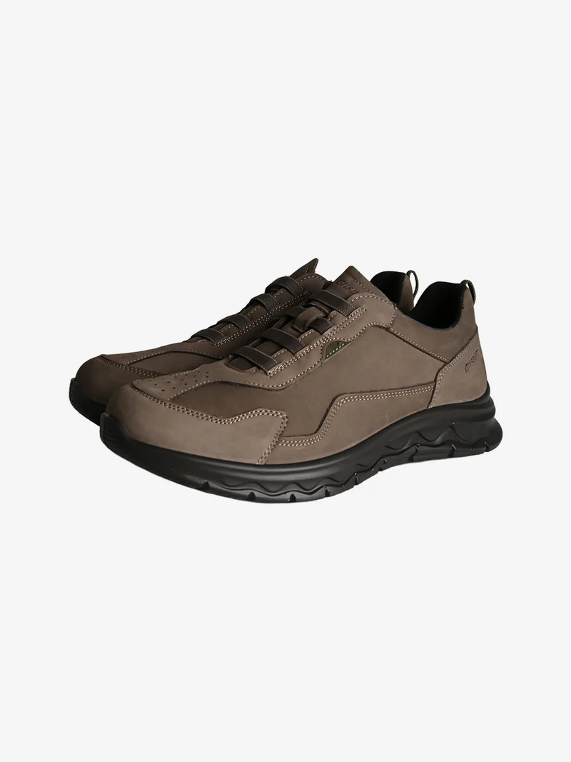 Scarpe da uomo slip-on in pelle - taupe