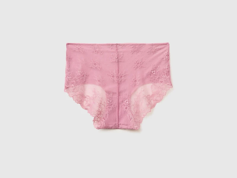 Stretch-Culottes mit Spitze