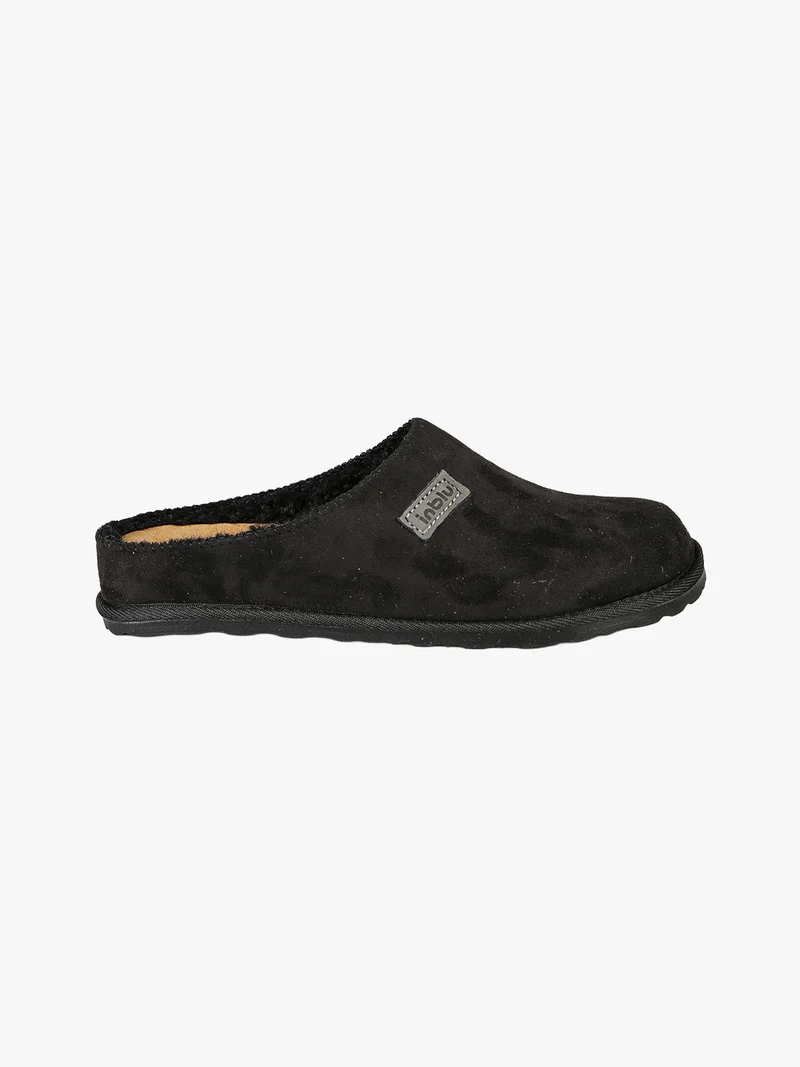 Pantofole donna invernali scamosciate - nero