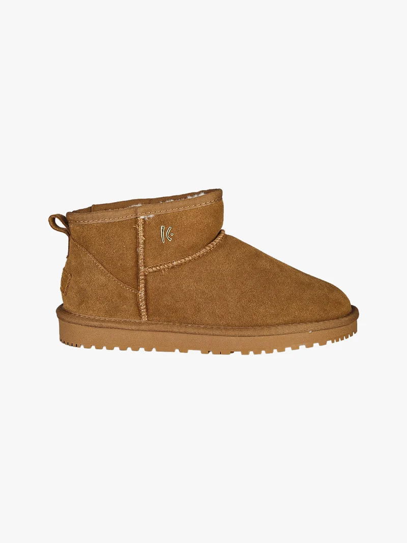 Stivaletti donna mammut in pelle - cammello