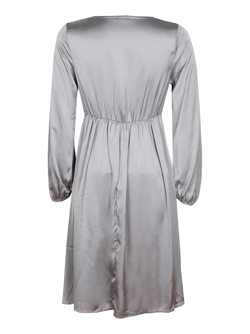Abito effetto seta da donna - grigio