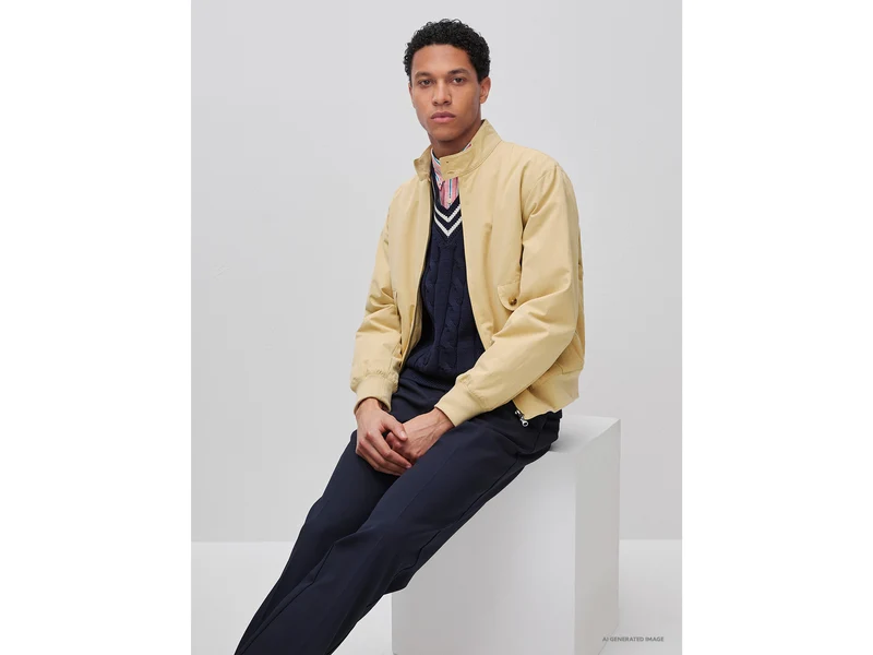 Jacke mit Paisley-Futter