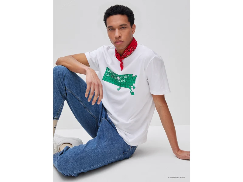 Baumwoll-T-Shirt mit Logo