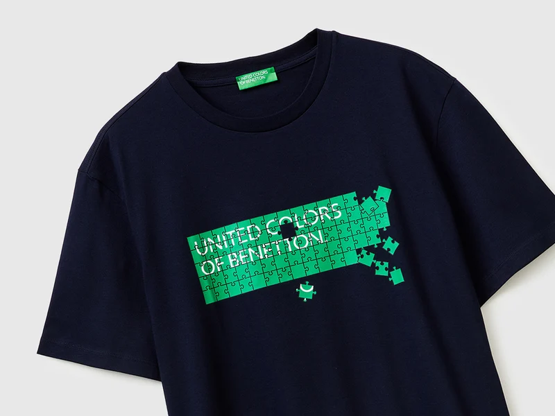 Baumwoll-T-Shirt mit Logo