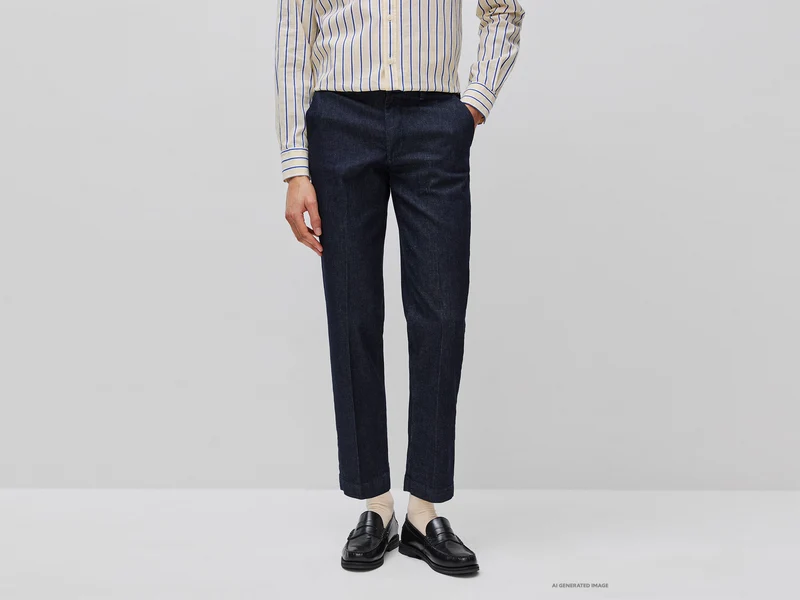 Schmal geschnittene Chino-Jeans